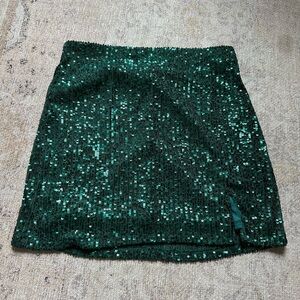 green skirt that doubles as a tube top!